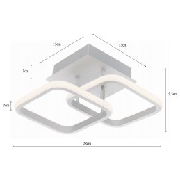 Plafon LED kwadrat AT66-2SL-White – nowoczesny i elegancki