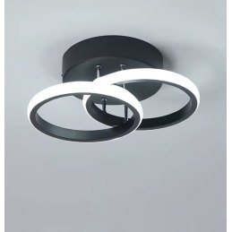 Plafon LED okrąg AT67-2SL-Black – elegancki i nowoczesny