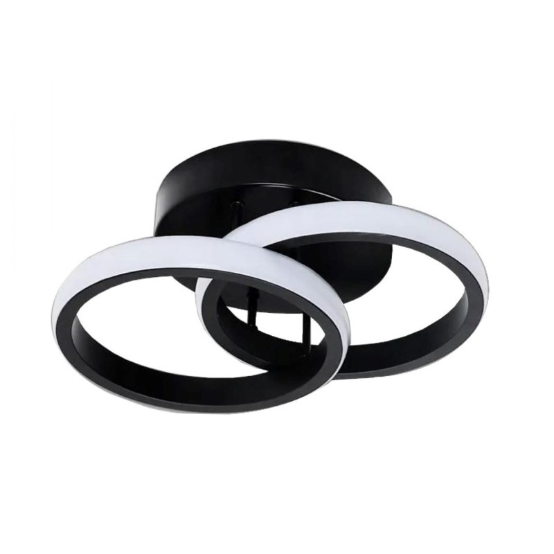 Plafon LED okrąg AT67-2SL-Black – elegancki i nowoczesny