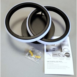 Plafon LED okrąg AT67-2SL-Black – elegancki i nowoczesny