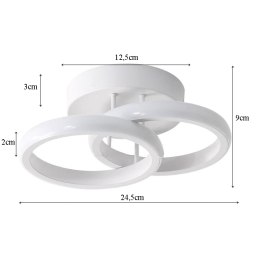 Plafon LED okrąg AT68-2SL-White – nowoczesny i elegancki