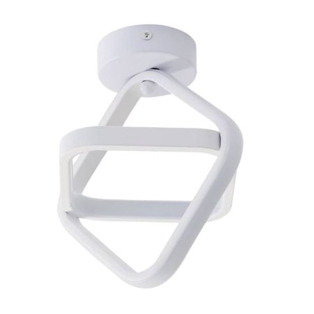 Plafon LED AT69-2SL-White – geometryczny biały
