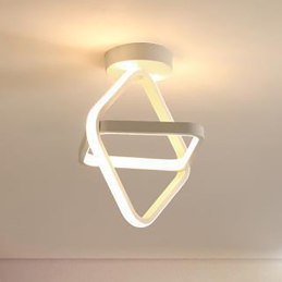 Plafon lampa LED sufitowa geometryczna metalowa AT69-2SL-White