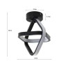 Plafon LED geometryczny AT70-2SL-Black – nowoczesny i stylowy