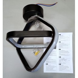 Plafon LED geometryczny AT70-2SL-Black – nowoczesny i stylowy