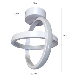 Plafon LED geometryczny AT71-2SL-White – elegancja i styl