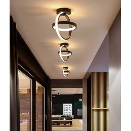 Plafon LED geometryczny AT72-2SL-Black – nowoczesny styl