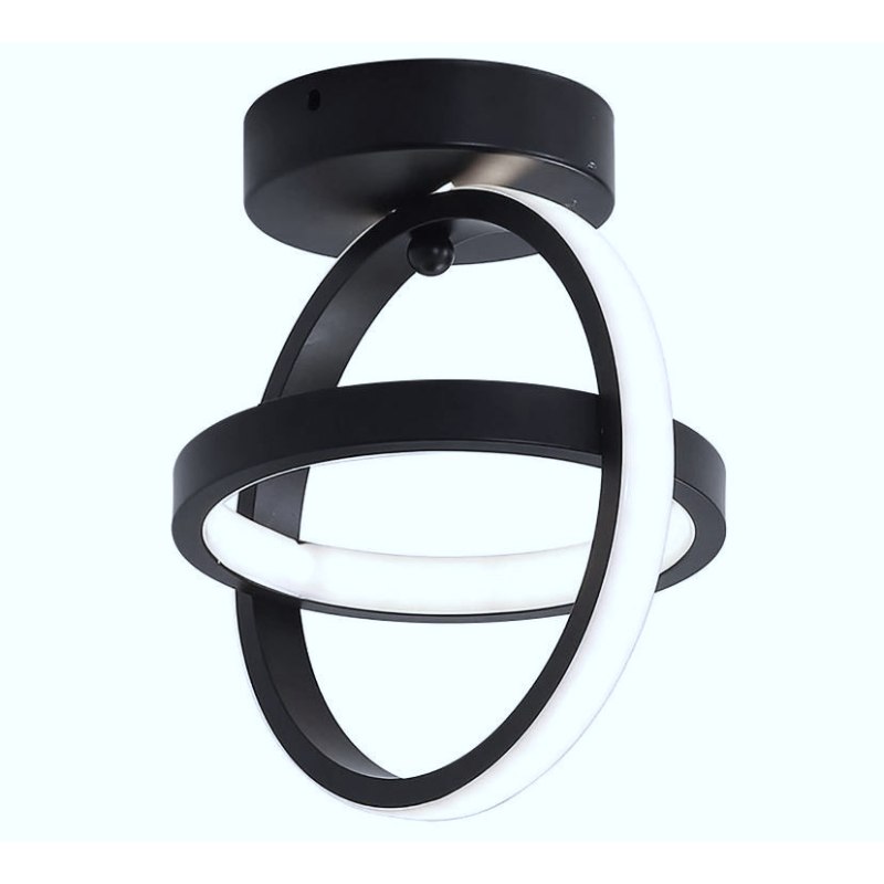 Plafon LED geometryczny AT72-2SL-Black – nowoczesny styl