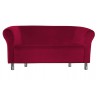 Sofa Milo MG31 czerwony nogi chrom