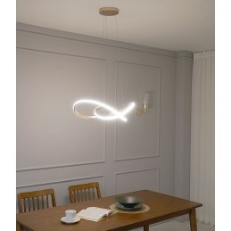 Lampa LED wisząca pierścienie AT74-ESL-Gold – elegancki styl