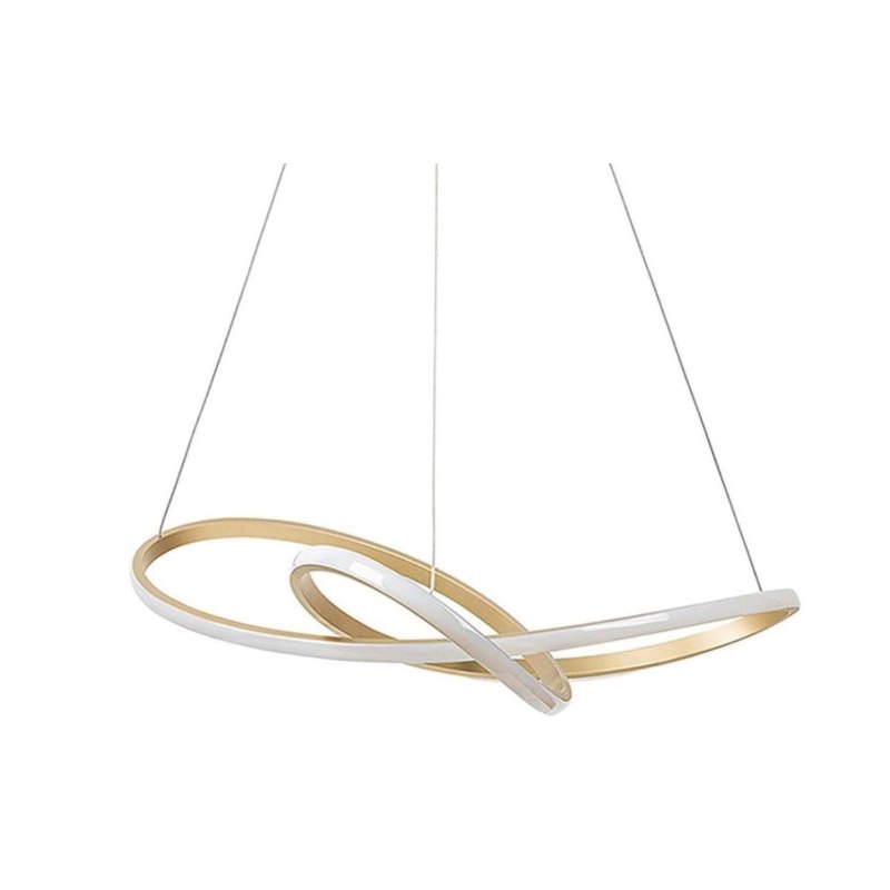 Lampa LED wisząca pierścienie AT74-ESL-Gold – elegancki styl