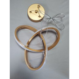 Lampa LED wisząca pierścienie AT74-ESL-Gold – elegancki styl