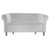Sofa Milo MG39 jasny szary nogi chrom
