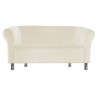 Sofa Milo MG50 kremowa z chromowanymi nogami