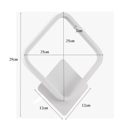 Kinkiet lampa LED kwadrat AT77-1KL-White – elegancja i styl