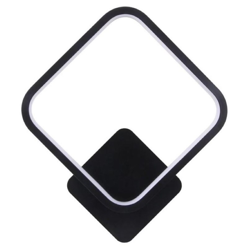 Kinkiet lampa LED kwadrat AT78-1KL-Black – nowoczesny styl