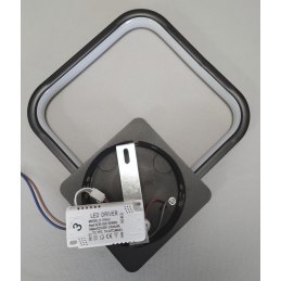 Kinkiet lampa LED kwadrat AT78-1KL-Black – nowoczesny styl