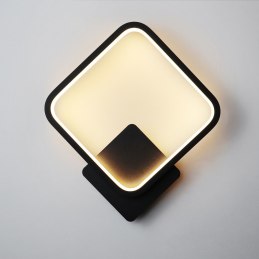 Kinkiet lampa LED kwadrat AT78-1KL-Black – nowoczesny styl