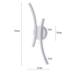 Kinkiet lampa LED liniowa AT79-2KL-White – elegancja i prostota