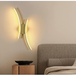 Kinkiet lampa LED liniowa AT79-2KL-Gold – elegancki styl