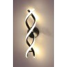 Kinkiet lampa LED spirala AT80-2KL-Black – nowoczesny styl