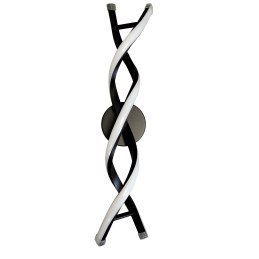 Kinkiet lampa LED spirala AT80-2KL-Black – nowoczesny styl