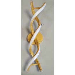 Kinkiet lampa LED spirala AT80-2KL-Gold – elegancja i styl