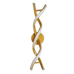 Kinkiet lampa LED spirala AT80-2KL-Gold – elegancja i styl