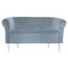 Sofa Milo BL06 szary błękit nogi 20 białe