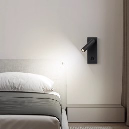 Kinkiet lampa LED punktowa AT82-1KL-Black – elegancki styl