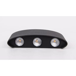 Kinkiet lampa LED elewacyjna AT86-3KL-Black – elegancki styl
