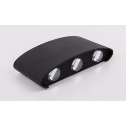Kinkiet lampa LED elewacyjna AT86-3KL-Black – elegancki styl