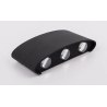 Kinkiet lampa LED elewacyjna AT86-3KL-Black – elegancki styl