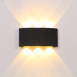 Kinkiet lampa LED elewacyjna AT86-3KL-Black – elegancki styl