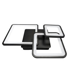 Plafon LED kwadrat AT88-3SL-Black – nowoczesne oświetlenie