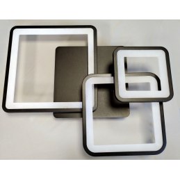 Plafon LED kwadrat AT88-3SL-Black – nowoczesne oświetlenie