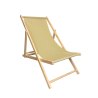 Leżak Drewniany Beżowo Miodowy – Regulowany 3 Pozycje