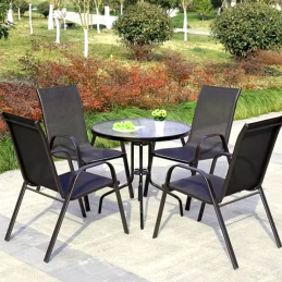 Zestaw 2 krzeseł ogrodowych Patio fotel na taras balkon krzesło ogrodowe C-281