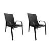 Zestaw 2 krzeseł ogrodowych Patio fotel na taras balkon krzesło ogrodowe C-281