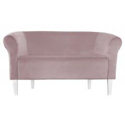 Sofa Milo MG55 szary róż z białymi nogami