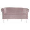 Sofa Milo MG55 szary róż nogi 20 białe