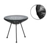 Zestaw mebli ogrodowych Acapulco 2 krzesła + stolik czarny