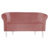 Sofa Milo MG58 róż indyjski z białymi nogami