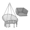 Krzesło Brazylijskie fotel wiszący Magia Wypoczynku w Stylu Boho  B-3101C SZARY
