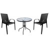 Zestaw mebli ogrodowych stolik FI70 + 2 krzesła PATIO do ogrodu na balkon