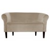 Sofa Milo MG09 Velvet szary beż z nogami venge