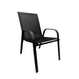 Zestaw mebli ogrodowych stół szklany T25 prostokątny 120x80+ 4 krzesła PATIO do ogrodu na balkon