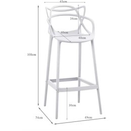 Biały Hoker Ażurowy nowoczesny akcent do każdej przestrzeni