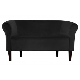 Sofa Milo MG19 czarna, nogi venge