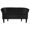 Sofa Milo MG19 czarna, nogi venge